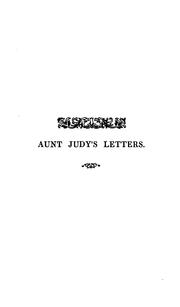 Cover of: Aunt Judy's Letters by Alfred Gatty