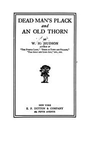 Cover of: Dead Man's Plack: And An Old Thorn