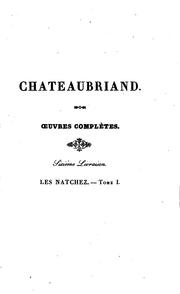 Cover of: Œuvres complètes de M. le vicomte de Chateaubriand ...