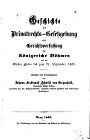 Cover of: Geschichte der Privatrechts-gesetzgebung und Gerichtsverfassung im ...