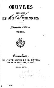 Cover of: Oeuvres diverses de J.P.G. Viennet