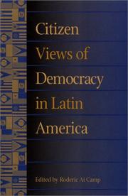 Cover of: Citizen Views of Democracy in Latin America