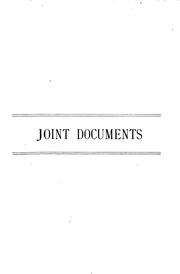 Cover of: Joint Documents ... for the Year ... by Michigan. Legislature
