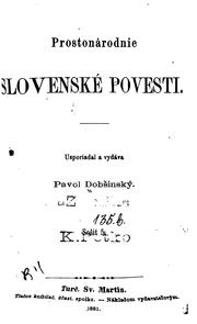 Cover of: Prostonárodnie slovenské povesti