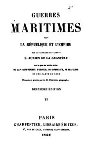 Cover of: Guerres maritimes sous la république et l'empire: avec les plans des batailles navales du Cap ...