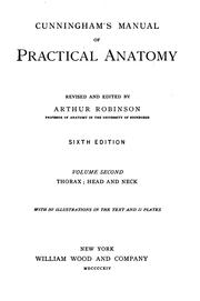 Cover of: Cunningham's Manual of Practical Anatomy