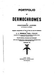 Cover of: Portfolio of dermochromes v. 1 c. 2 by Eduard Jacobi, Eduard Jacobi