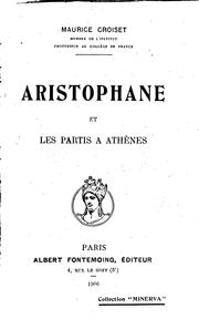 Cover of: Aristophane et les partis à Athènes by Maurice Croiset