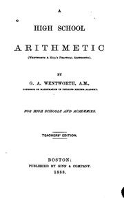 Cover of: A high school arithmetic