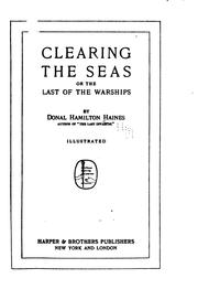 Cover of: Clearing the Seas: Or, The Last of the Warships