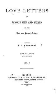 Cover of: Love Letters of Famous Men and Women of the Past and Present Century. by J. T. Merydew