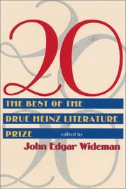 Cover of: 20: Twenty Best Of Drue Heinz Literature Prize (Pitt Drue Heinz Lit Prize)