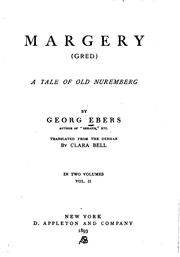 Cover of: Margery. (Gred): A Tale of Old Nuremberg by Georg Ebers