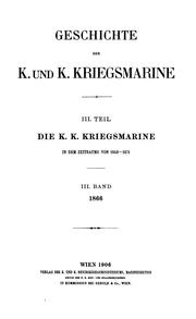 Geschichte der K. K. Kriegsmarine während des Krieges im Jahre 1866: Nach authentischen Quellen .. by Josef Fleischer