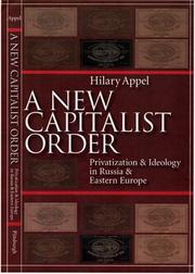 Cover of: A New Capitalist Order by Hilary Appel