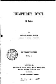 Cover of: Humphrey Dyot: A Novel