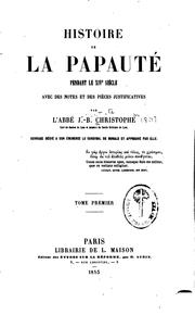 Cover of: Histoire de la papautë pendant le XIV" sic̀cle: avee des notes et des pièces ...