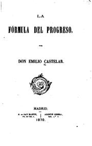 Cover of: La fórmula del progreso
