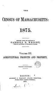 Cover of: The census of Massachusetts: 1875