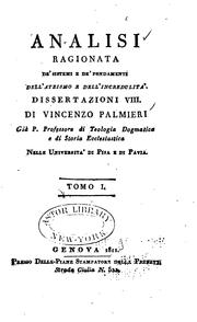 Cover of: Analisi ragionata de sistemi e de'fondamenti dell ... dissertazioni v111 ...