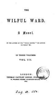 Cover of: The wilful ward, by the author of The young doctor