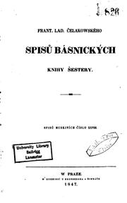 Cover of: Spisů básnických knihy šestery