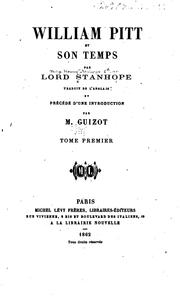 Cover of: William Pitt et son temps