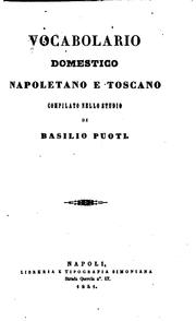 Cover of: Vocabolario domestico napoletano e toscano