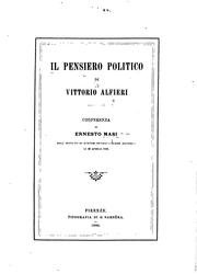 Cover of: Il pensiero politico di Vittorio Alfieri: conferenza