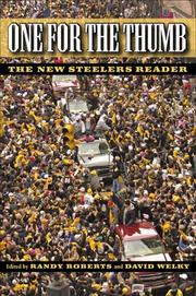 Cover of: One for the Thumb: The New Steelers Reader