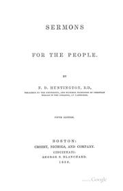 Cover of: Sermons for the People ...