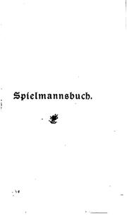 Spielmannsbuch by Wilhelm Hertz