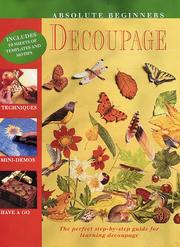Cover of: Absolute Beginner's Decoupage by Alison Jenkins