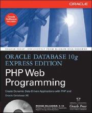 Cover of: Oracle Database 10g Express Edition PHP Web Programming (Osborne Oracle Press Series) by Michael McLaughlin