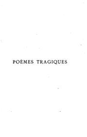 Cover of: Poèmes tragiques by Charles Marie René Leconte de Lisle