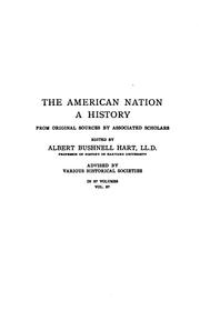 Cover of: The American Nation: A History ... Analytic Index, Covering Every Important Event, Noted Person ...