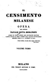 Cover of: Il censimento milanese