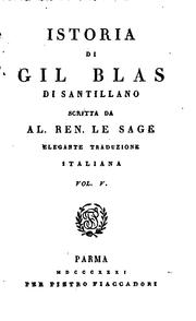 Cover of: ISTORIA DI GIL BLAS