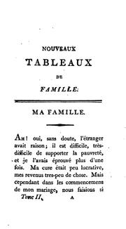 Cover of: Nouveaux tableaux de famille: ou La vie d'un pauvre ministre de village allemand, et ses enfans