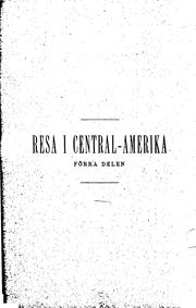 Cover of: Resa i Central-Amerika, 1881-1883