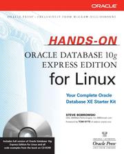 Cover of: Hands-On Oracle Database 10g Express Edition for Linux (Osborne Oracle Press) by Steven M. Bobrowski