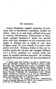 Cover of: Ioannis Canabutzae magistri ad principem Aeni et Samothraces in Dionysium Halicarnasensem ...