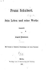Cover of: Franz Schubert: Sein Leben und seine Werke