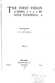 Cover of: The First Violin: A Novel