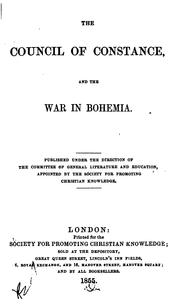 Cover of: The Council of Constance, and the War in Bohemia by Richard Cattermole
