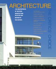 Cover of: Architecture: The Critics' Choice