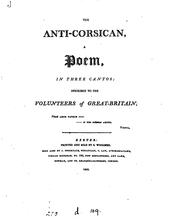 Cover of: The anti-Corsican, a poem [by M. Rolleston.].