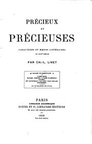 Cover of: Précieux et précieuses: caractères et moeurs littéraires du XVIIe siècle