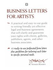 Cover of: Business letters for artists by M. Stephen Doherty