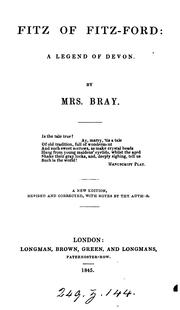 Cover of: The novels and romances of A.E. Bray